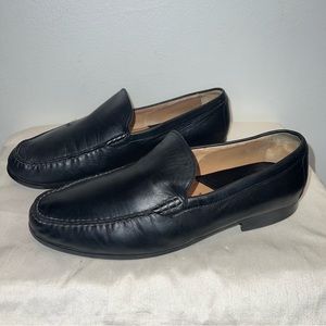 Johnston Murphy Men's Loafers 9.5 M Soft Black Sheepskin Leather Anti Slip